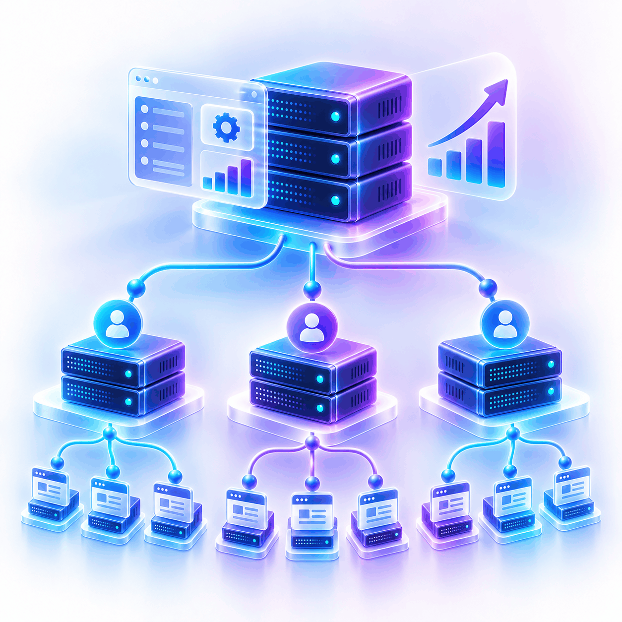 Master Reseller Hosting service explainer illustration
