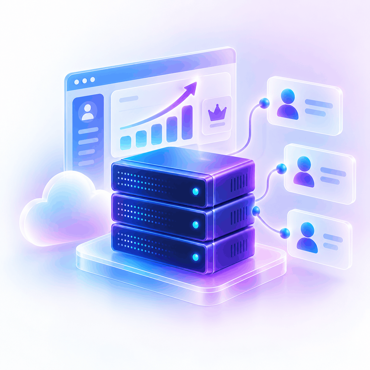 Master Reseller Hosting infrastructure illustration