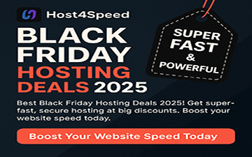 Black Friday Hosting Deals 2025 – Super Fast & Powerful Hosting Offers from Host4Speed